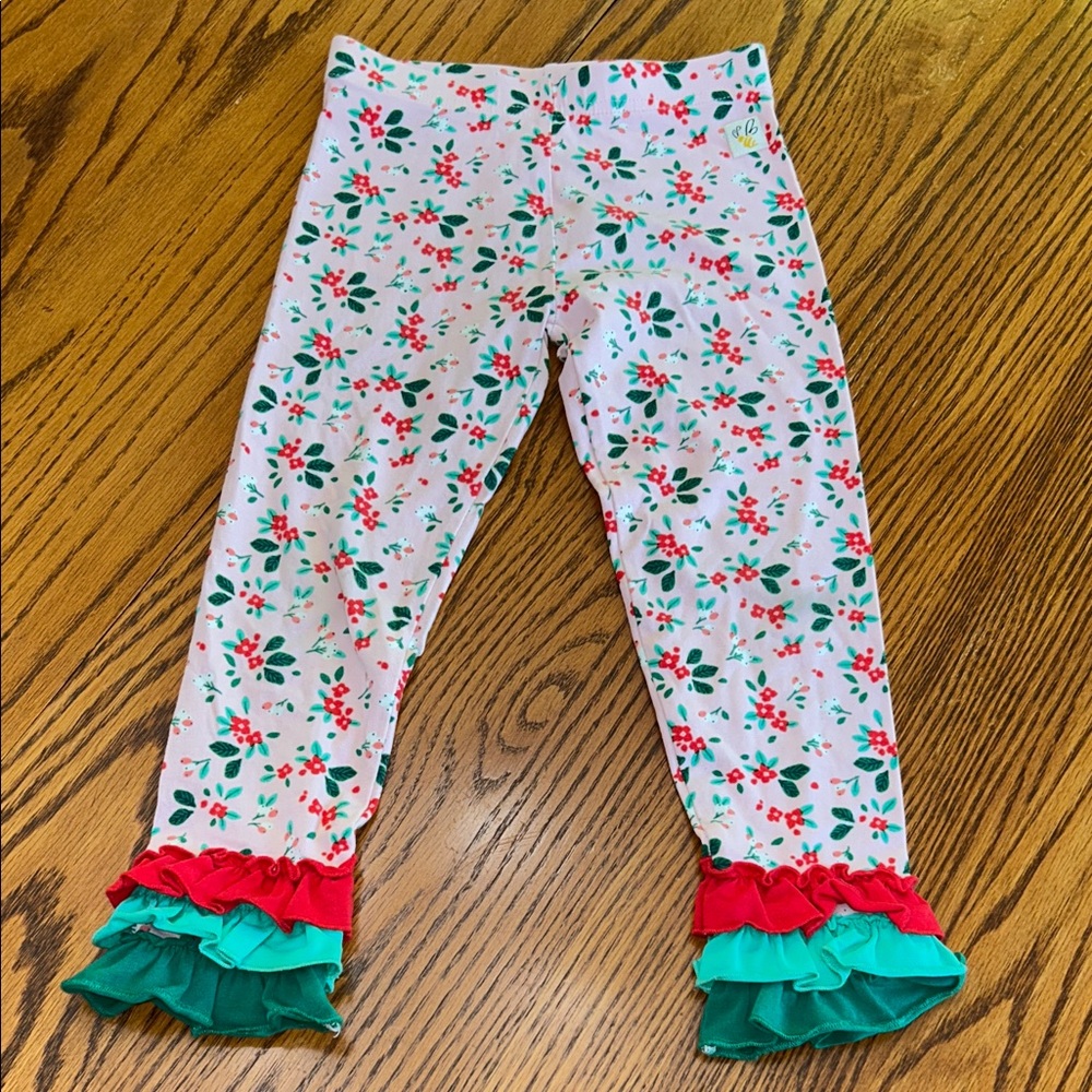 Wild Flowers Matching Holiday Set - Ruffles - EUC - size 4 - Picture 5 of 6